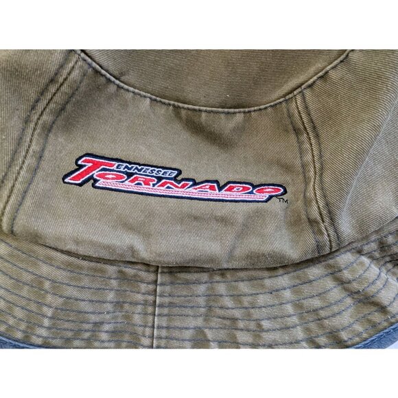 Dollywood Tennessee Tornado Bucket Hat Adult Size Tan & Denim Cotton/Polyester - Picture 3 of 7